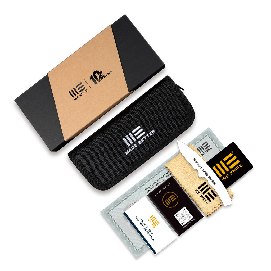 WE KNIFE CO LTD Nefaris Flipper & Thumb Hole Knife Titanium Handle (3.48" CPM 20CV Blade) WE22040FA-1