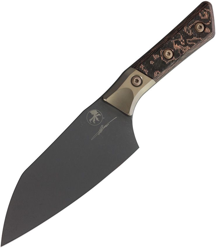 Microtech Santoku 6" SW DLC CF Livewire