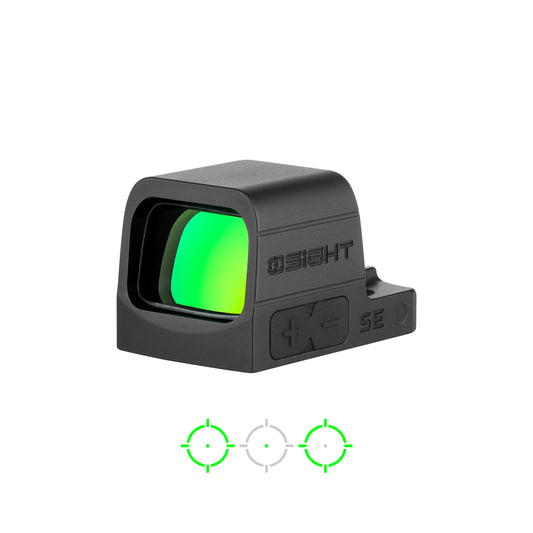 Osight SE RMSc Footprint Enclosed Green 2 MOA Dot & 32 MOA Circle Sight with Side-Loading Battery