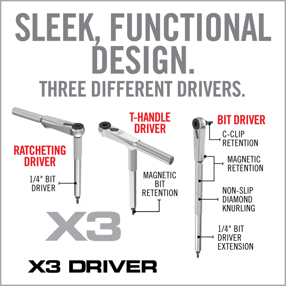 REAL AVID X3T DRIVER 57-PIECE GUNSMITHING BIT SET