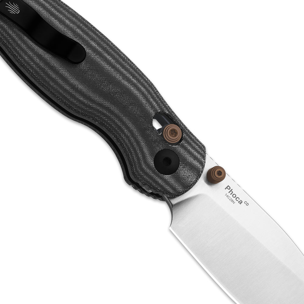 KIZER CUTLERY Phoca CD | 14C28N | Norplex UltreX™ Micarta | Clutch Lock