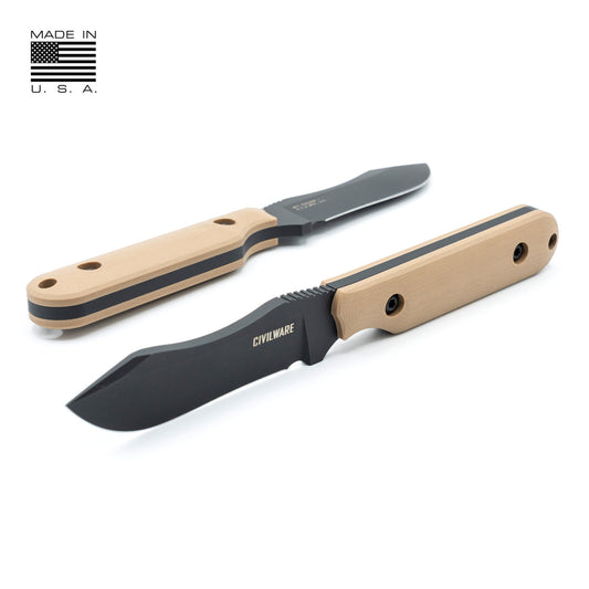 CIVILWARE Striker USA Fixed Blade - Coyote Brown / Black