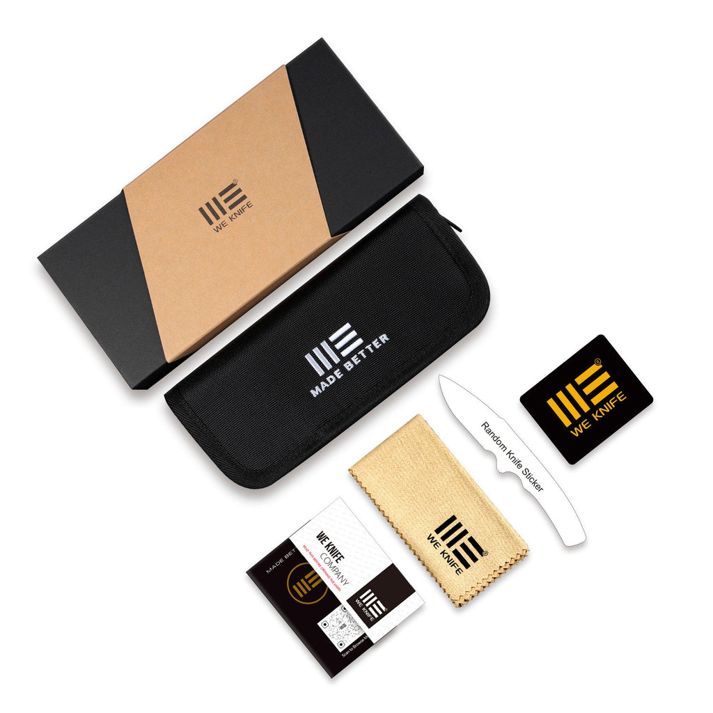 WE KNIFE CO LTD OAO (One and Only) Flipper Knife Titanium & FatCarbon Fiber Handle (3.4" CPM 20CV Blade) WE23001-3