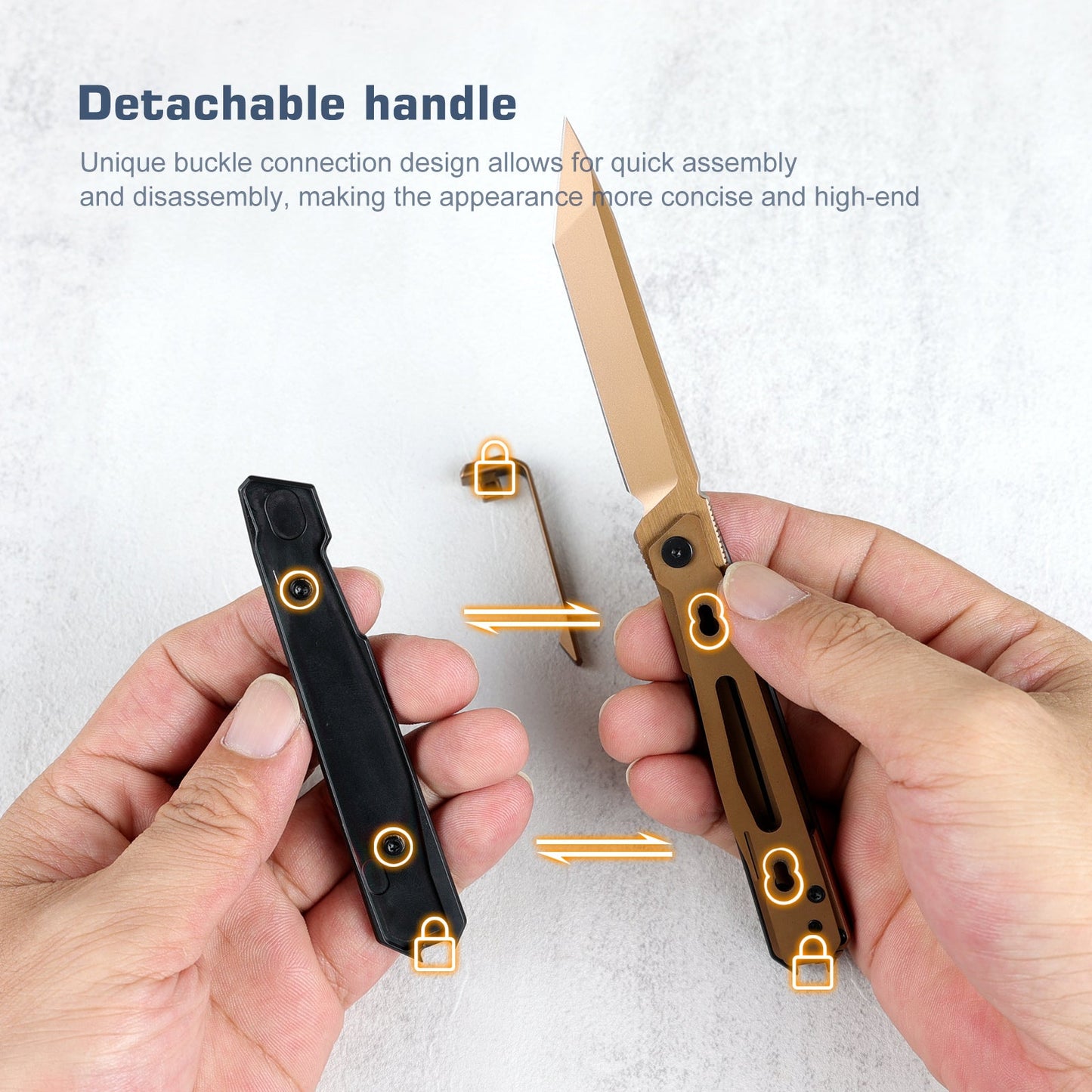 REMETTE RT-ELIGO Knife M390 Blade Titanium Handle Liner Lock Folding Pocket EDC Knife EGA2