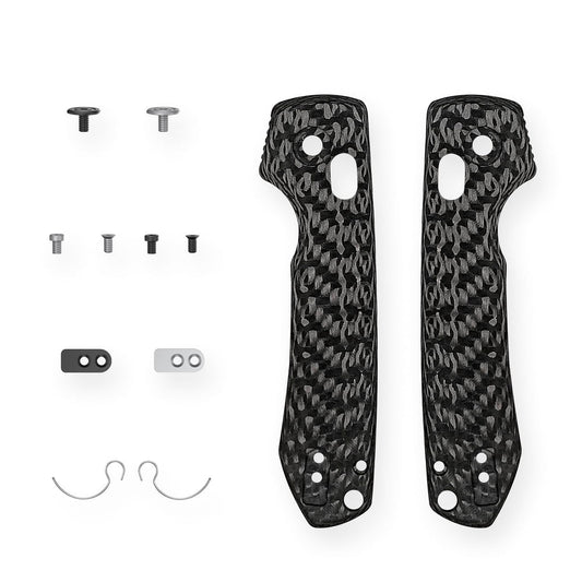 VOSTEED Raccoon® 2.0 Crossbar Lock Handle Scales Kits - Black Carbon Fiber - W0502