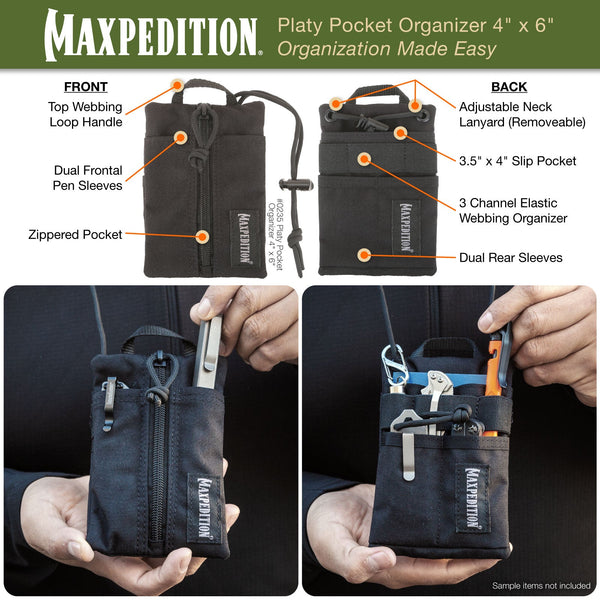 MAXPEDITION Platy Pocket Organizer 4" x 6"