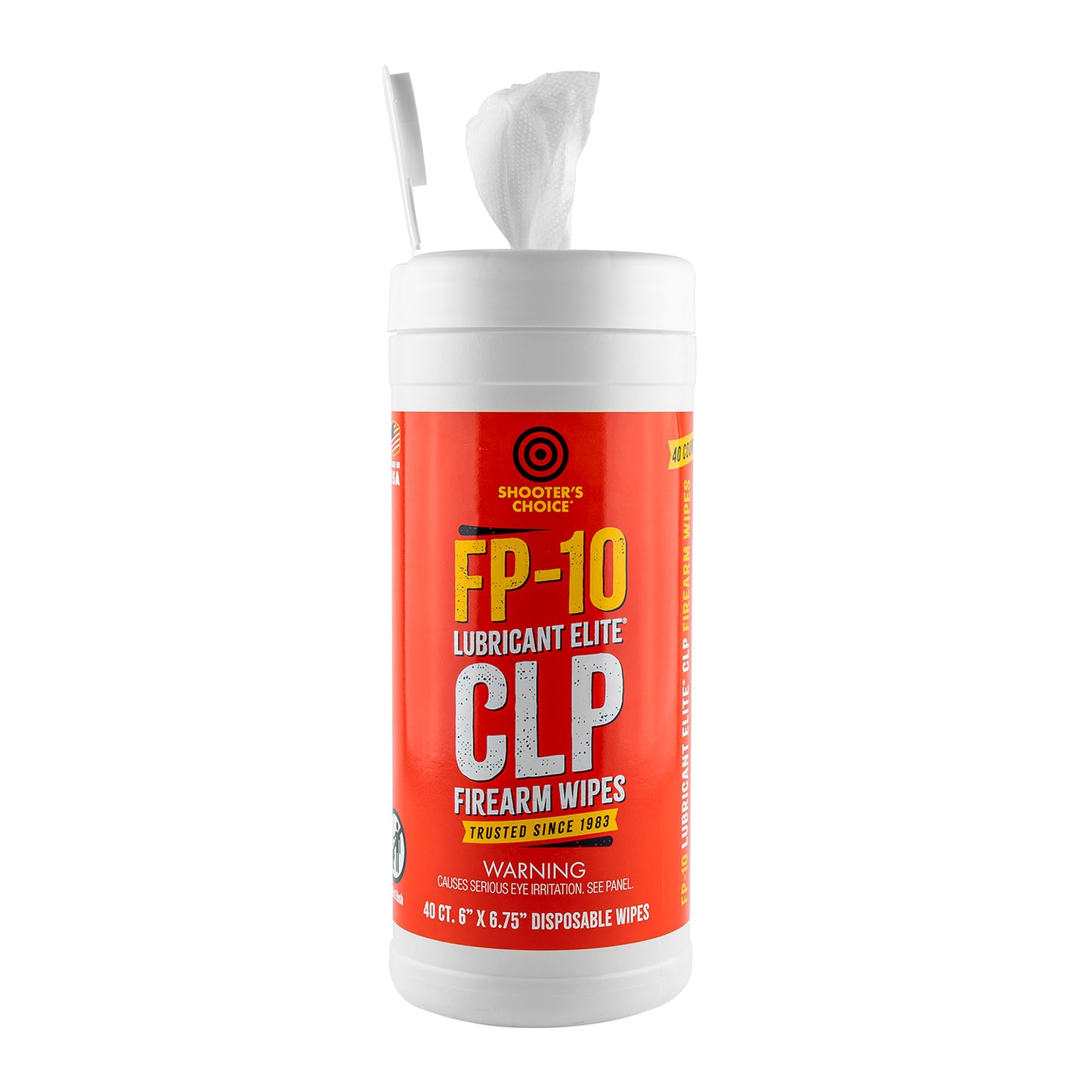 OTIS Shooter's Choice FP-10 CLP Firearms Wipes 40 count