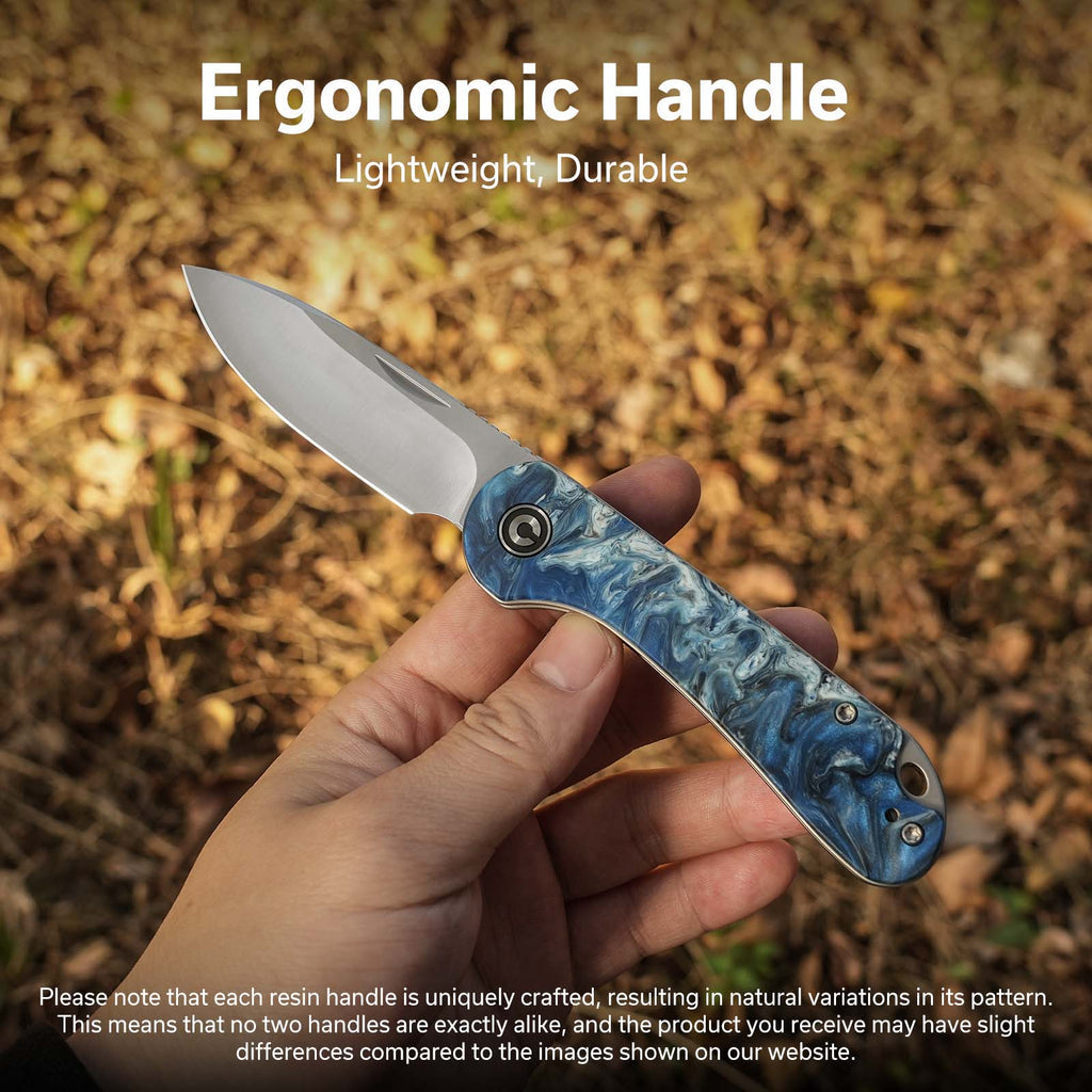 CIVIVI Elementum Slip Joint Knife Resin Handle (2.96" 14C28N Blade) C18062AJ-4