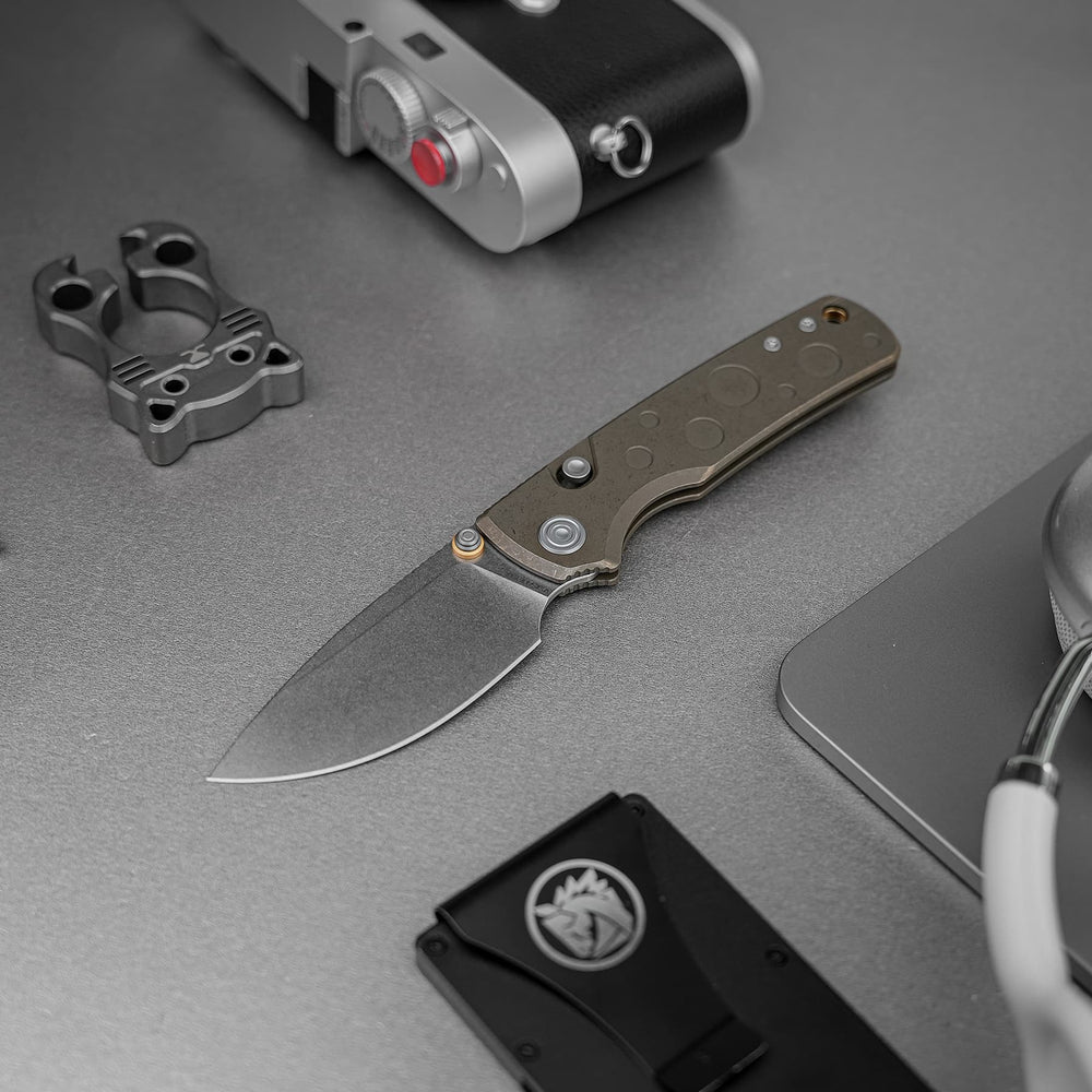 VOSTEED Porcupine TiSlim™ - Top Liner Lock (3.04" S90V Blade & Titanium Handle) - A4807