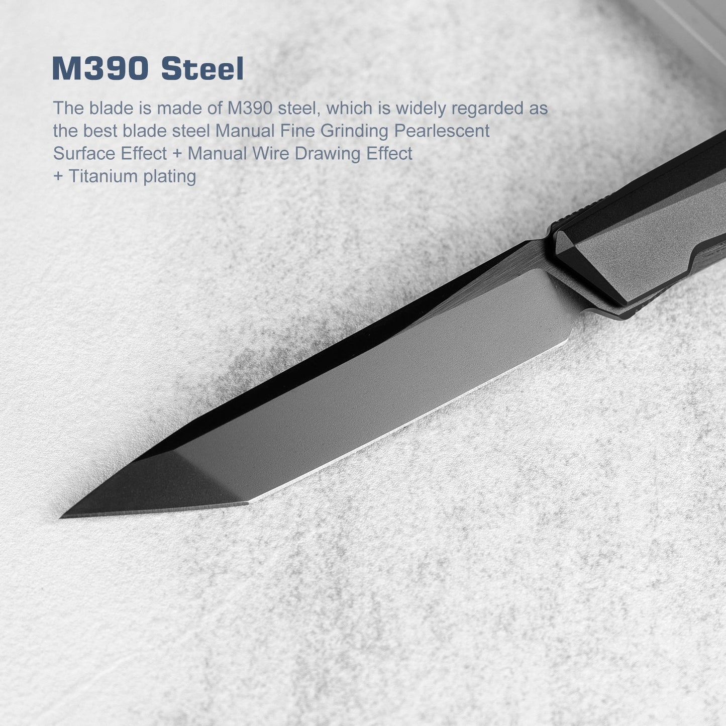 REMETTE RT-ELIGO Knife M390 Blade Titanium Handle Liner Lock Folding Pocket Outdoor Camping EDC Knife EGA1