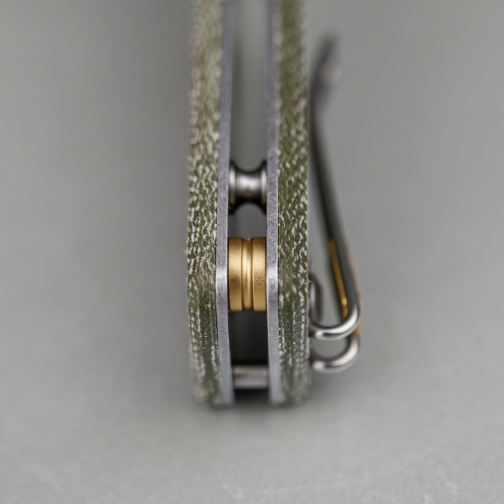 VOSTEED Porcupine ModSwap™ - Crossbar Lock Knife (3.08" 154CM Blade & Micarta Handle) - A3104