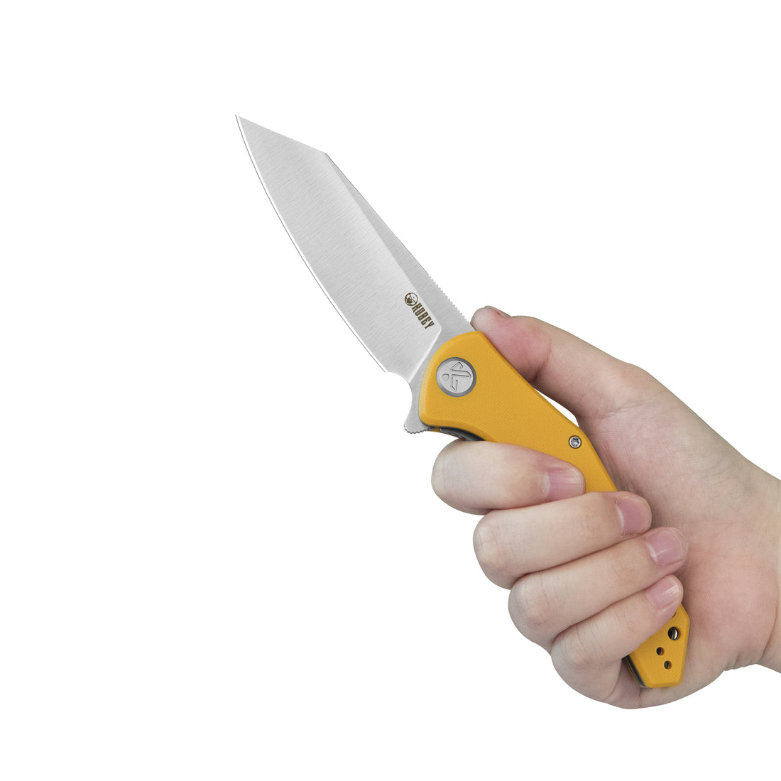 KUBEY Flash Linerlock Yellow KU158N