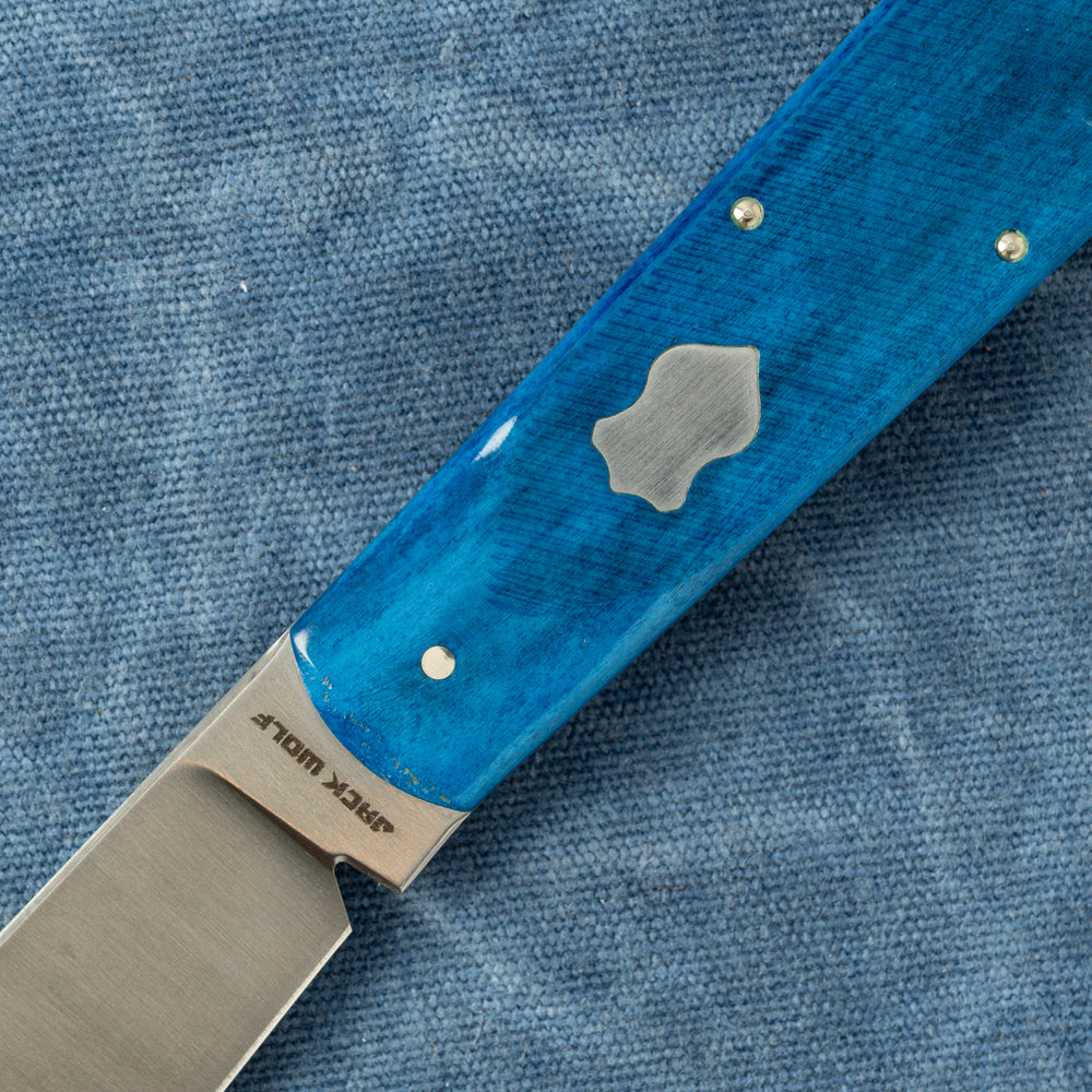 JACK WOLF KNIVES Gateway FIXedc - Sawcut Blue Bone