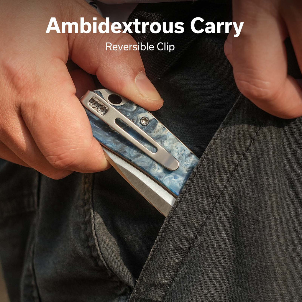 CIVIVI Elementum Slip Joint Knife Resin Handle (2.96" 14C28N Blade) C18062AJ-4