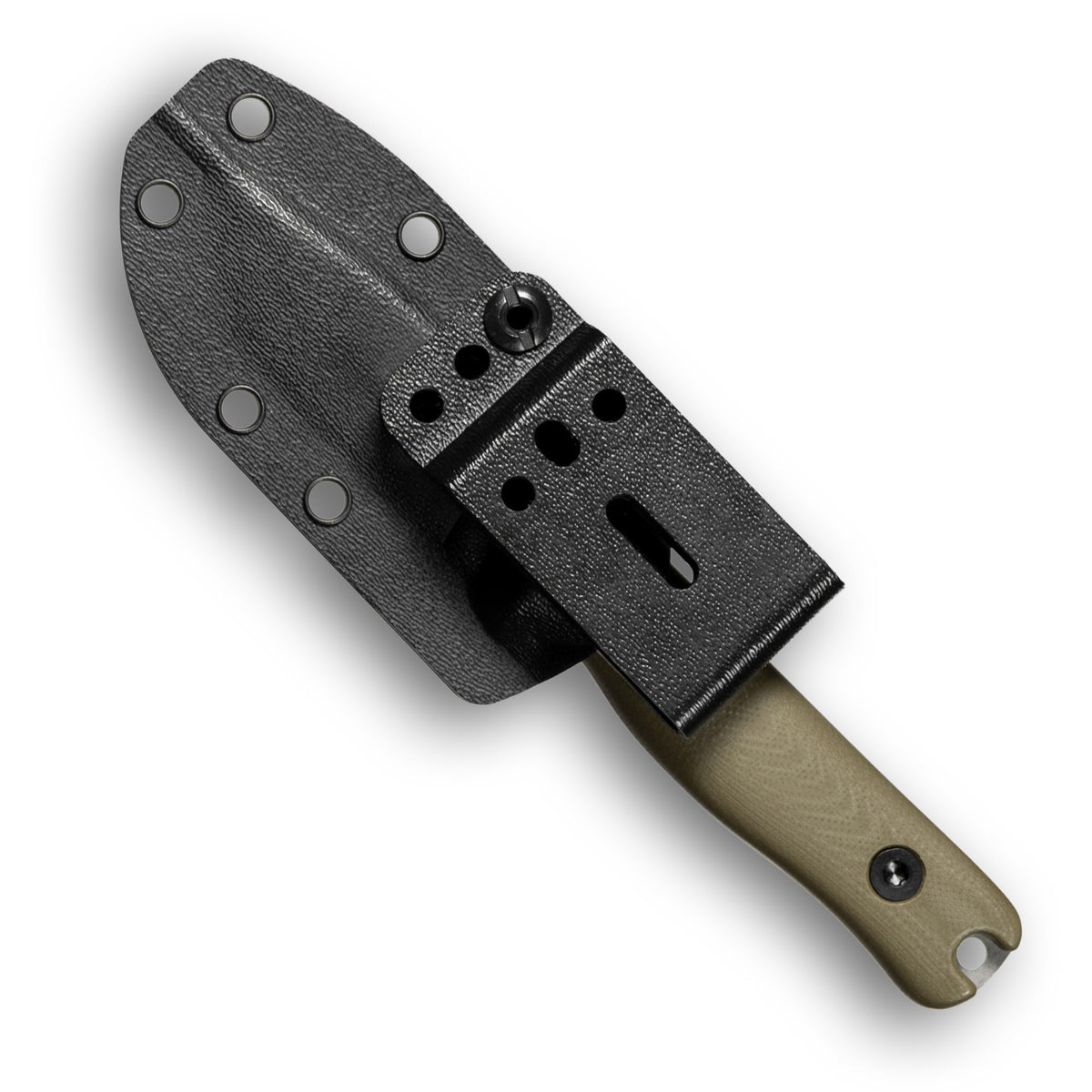 REIFF KNIVES F3 EDC Fixed Blade Knife (CPM MagnaCut, Stonewash, OD Green G10)