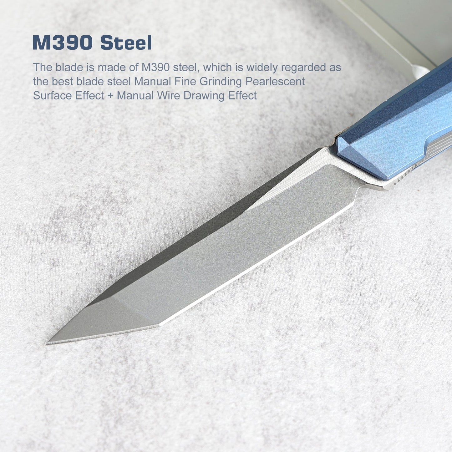 REMETTE RT-ELIGO Knife M390 Blade Titanium Handle Liner Lock Folding Pocket EDC Knife EGA4