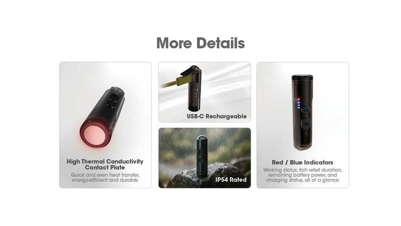 Nitecore Bite Healer 10 USB-C Rechargeable Bite Reliever