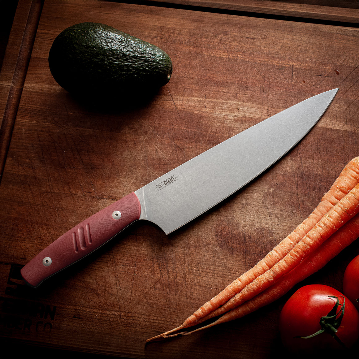 GIANT MOUSE Chef Knife - Red G10