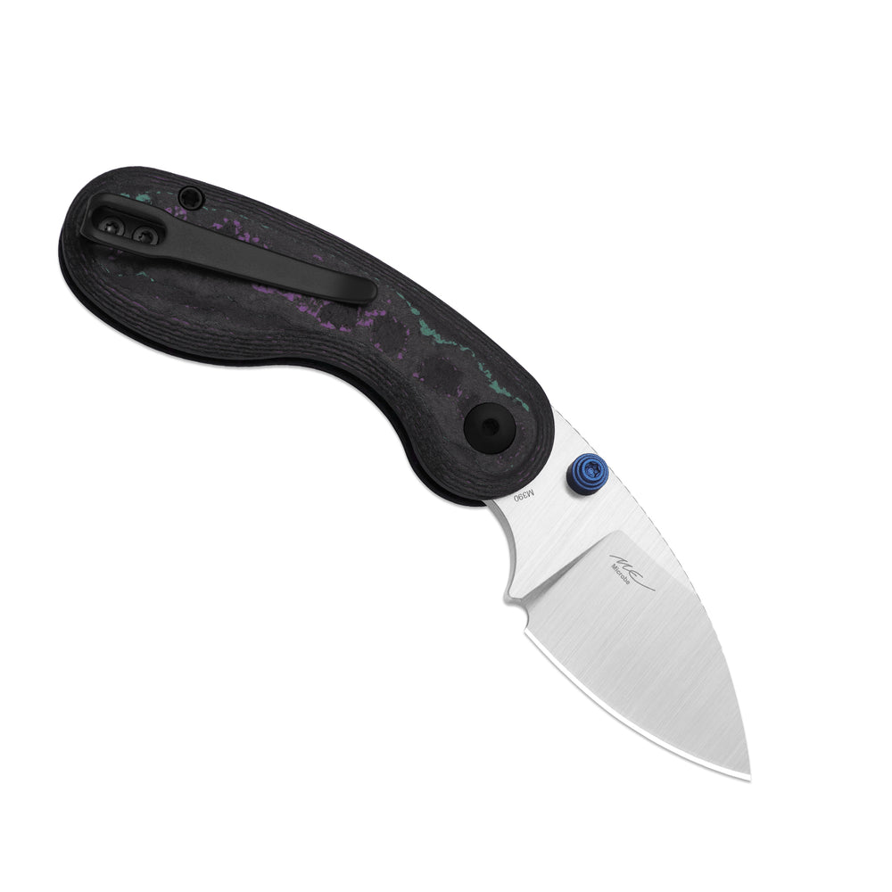KIZER CUTLERY Microbe™ | 5Th Pocket Knife | Kizer Button Liner Lock™ | Camo Carbon Jazzy Handle | KizerB™ 2742A4