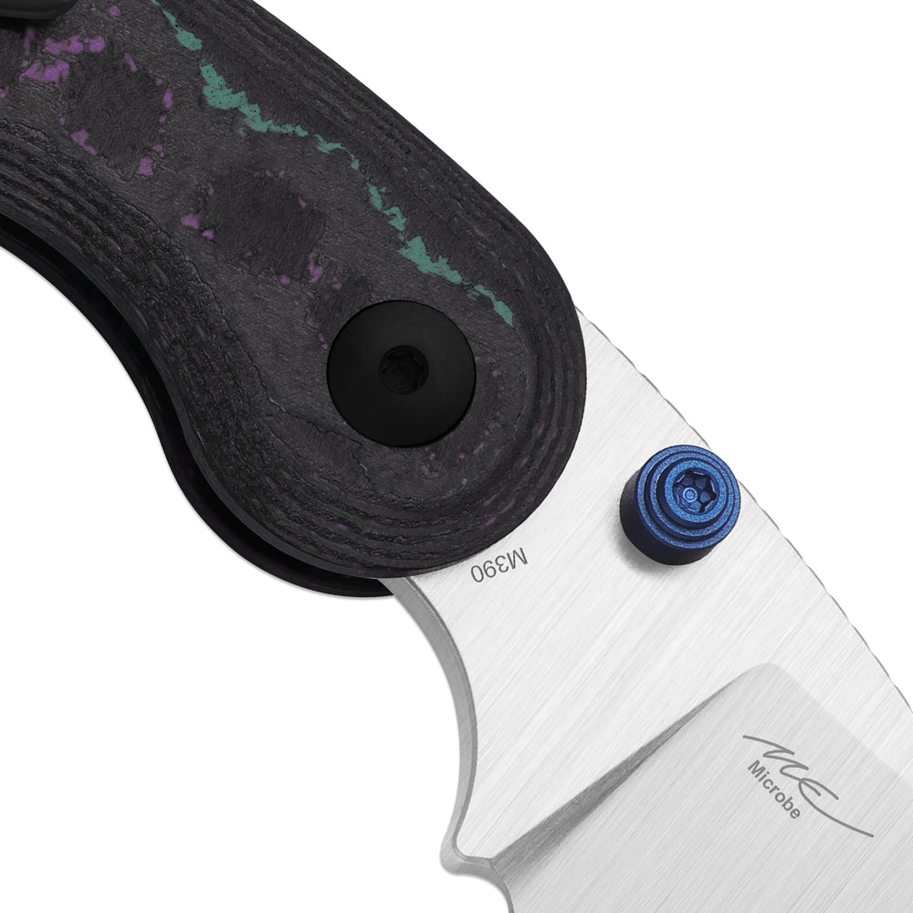 KIZER CUTLERY Microbe™ | 5Th Pocket Knife | Kizer Button Liner Lock™ | Camo Carbon Jazzy Handle | KizerB™ 2742A4