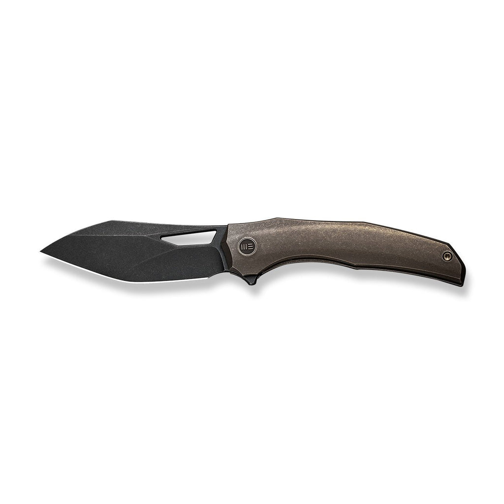 WEKNIFE Ignio Mystery Box Bronze Titanium Handle (3.3" Black Stonewashed CPM 20CV Blade) WE22042B-2 MB, With One Free Mystery WE Or CIVIVI Model