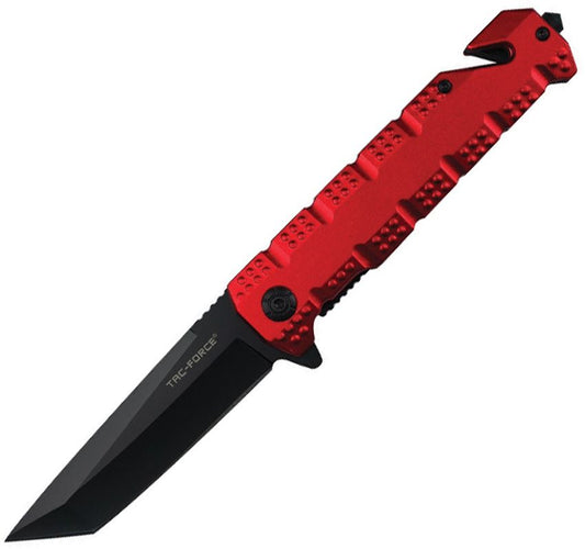 Tac Force Rescue Linerlock A/O Red