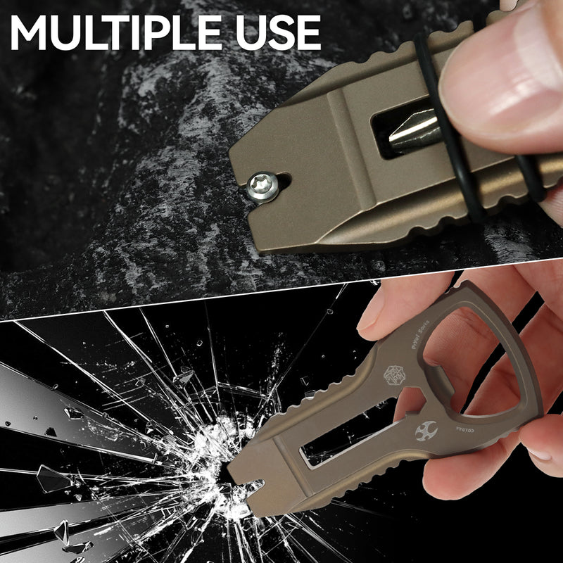 KANSEPT KNIVES PryOfSorts Titanium EDC Multi-Tool | Pry Bar, Bottle Opener & Magnetic Bit Driver | Bronze Anodized | Designed by Koch Tools-C010A4