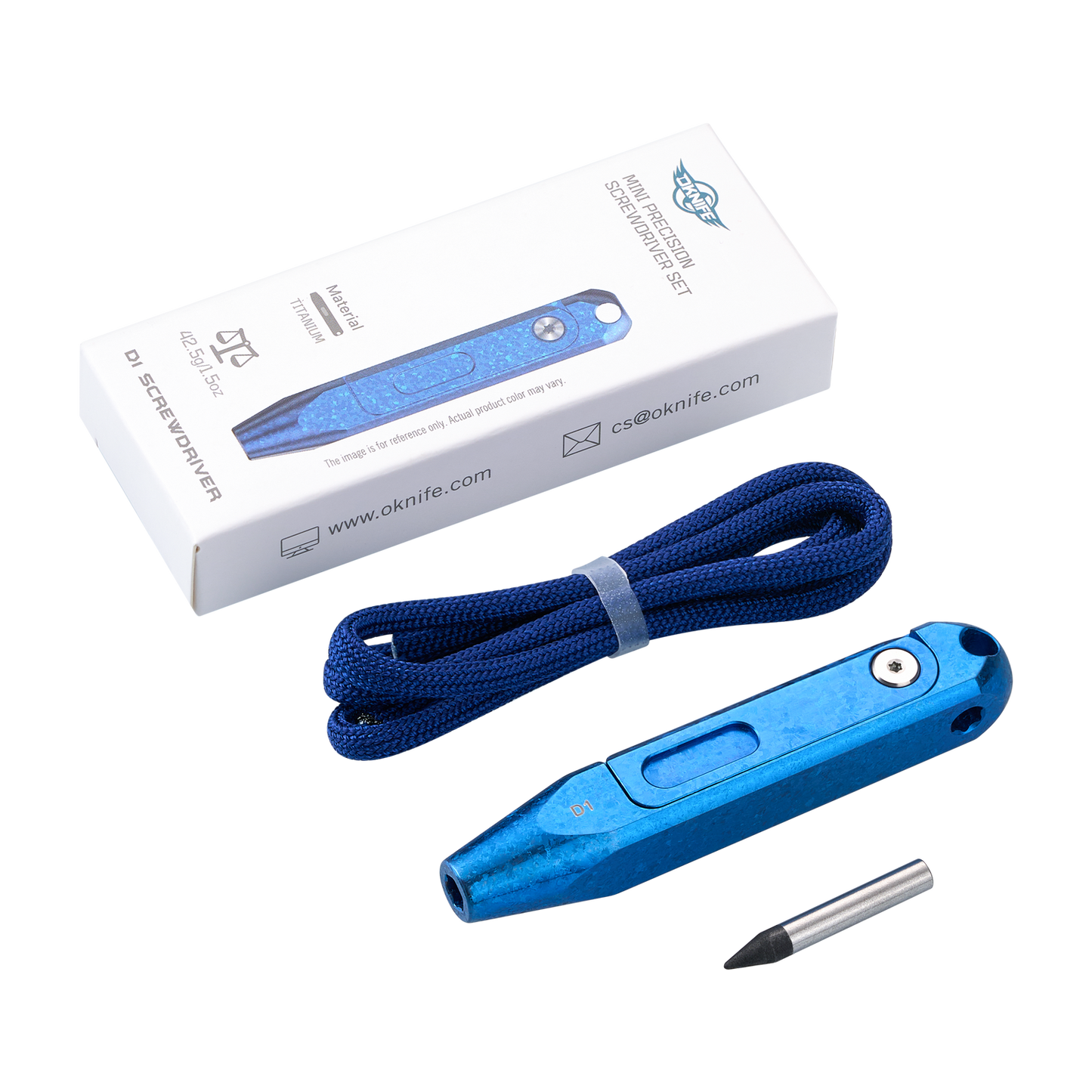 OKNIFE D1 Snowflake Blue EDC Multi-Bit Driver
