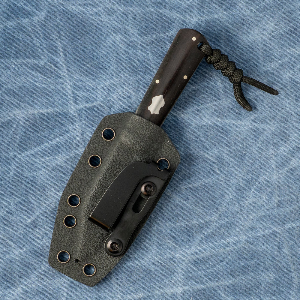 JACK WOLF KNIVES Gateway FIXedc - Ebony Wood