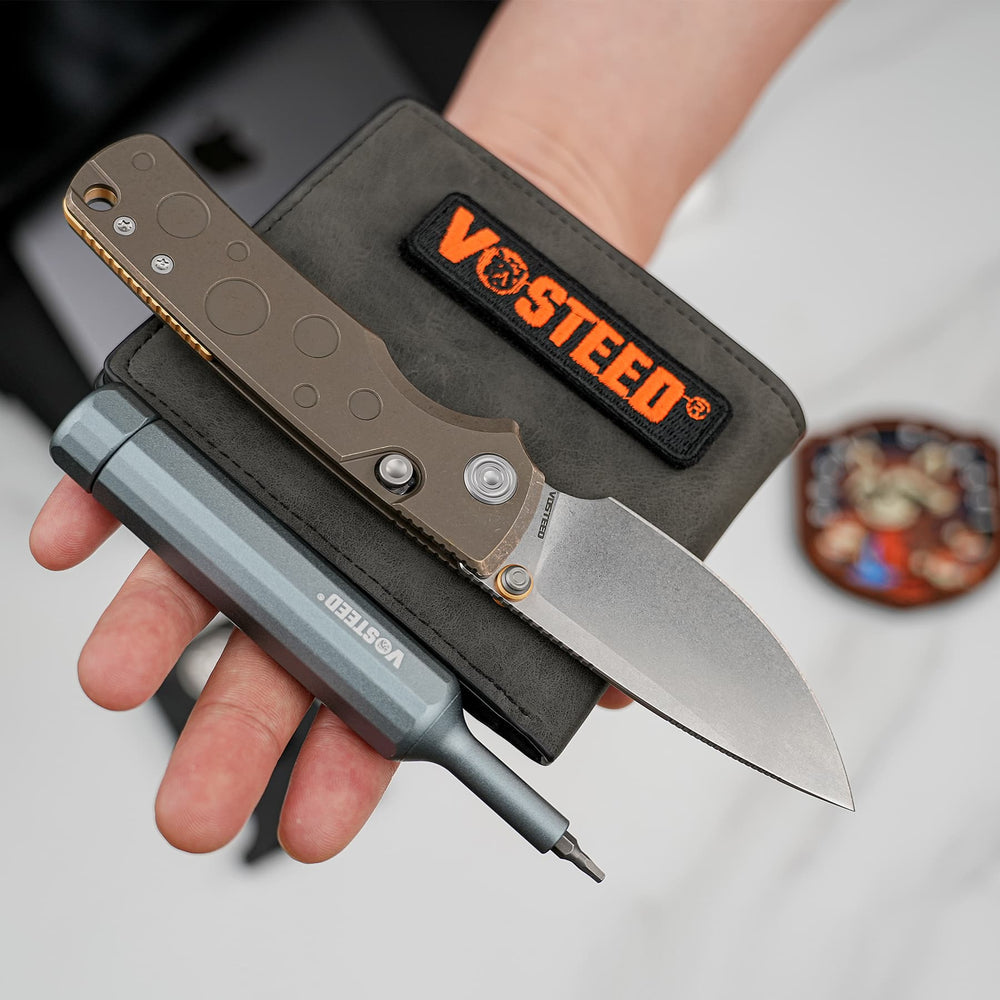 VOSTEED Porcupine TiSlim™ - Top Liner Lock (3.04" S90V Blade & Titanium Handle) - A4807