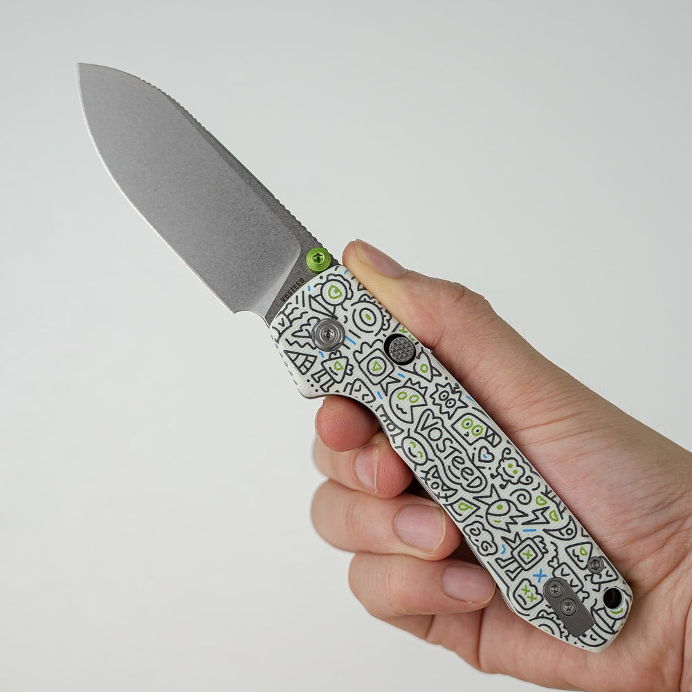 VOSTEED Raccoon® - Top Liner Lock (3.25" 14C28N Blade & G10 Handle) - A2933
