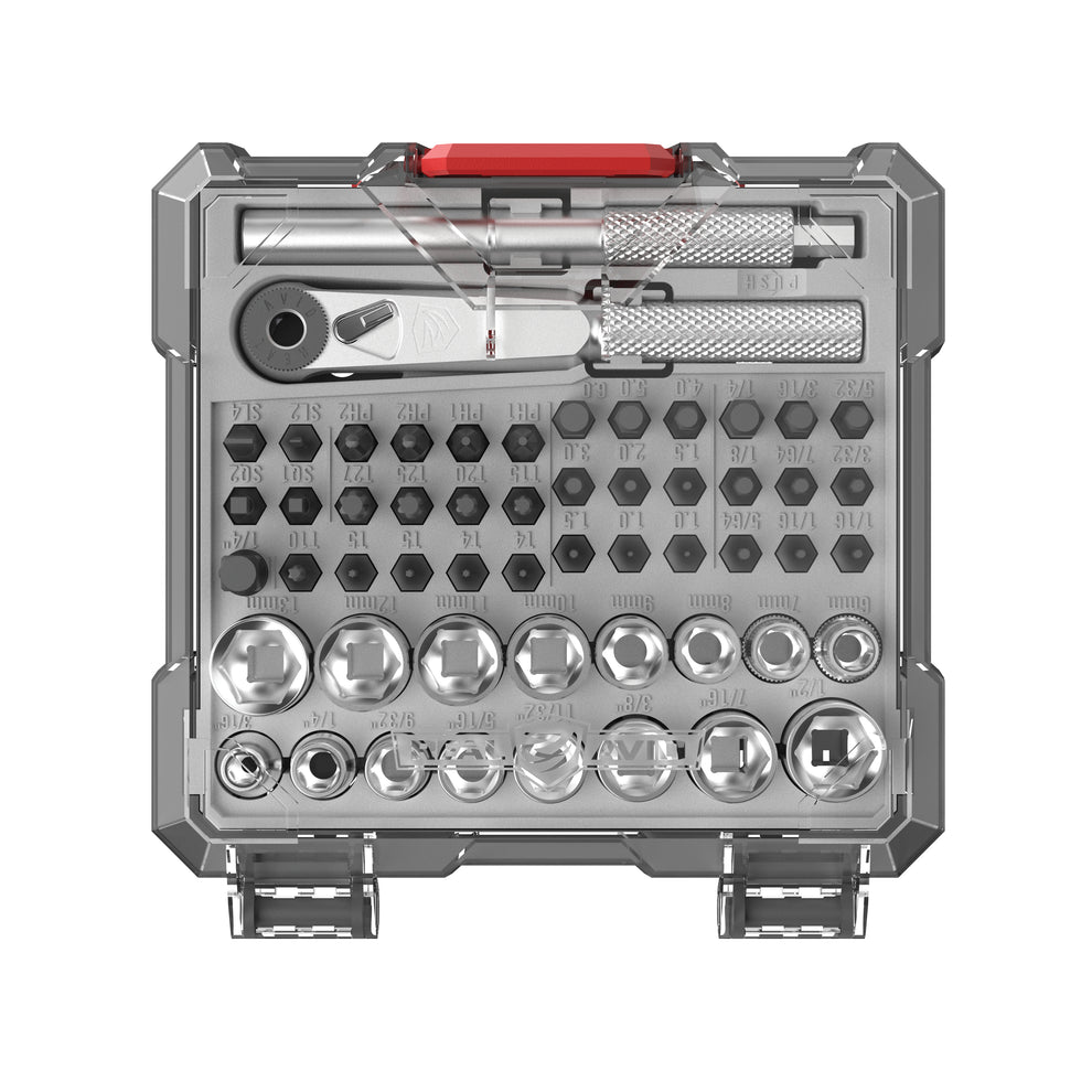 REAL AVID X3™ Driver 52-Piece Socket & Gunsmithing Bit Set