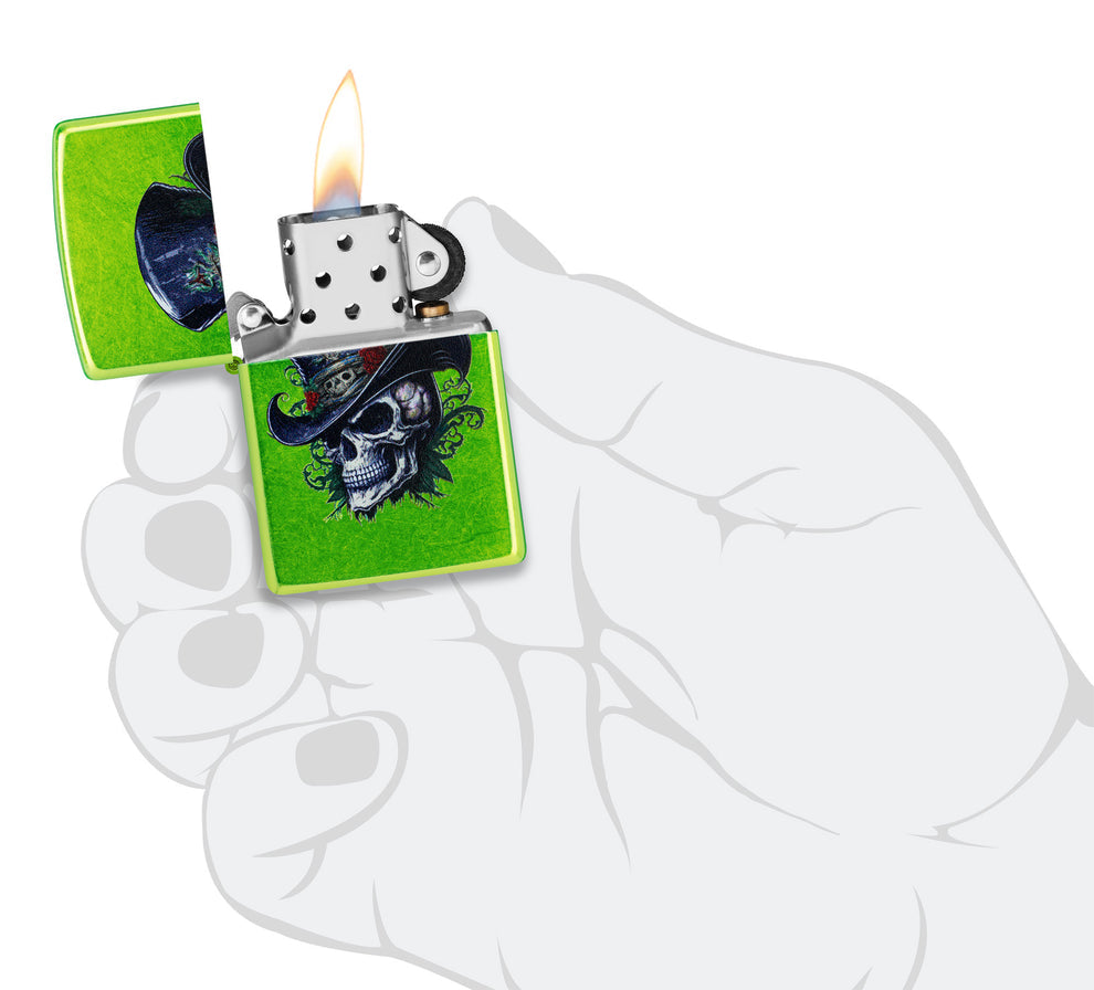 ZIPPO Steampunk Skeleton Design