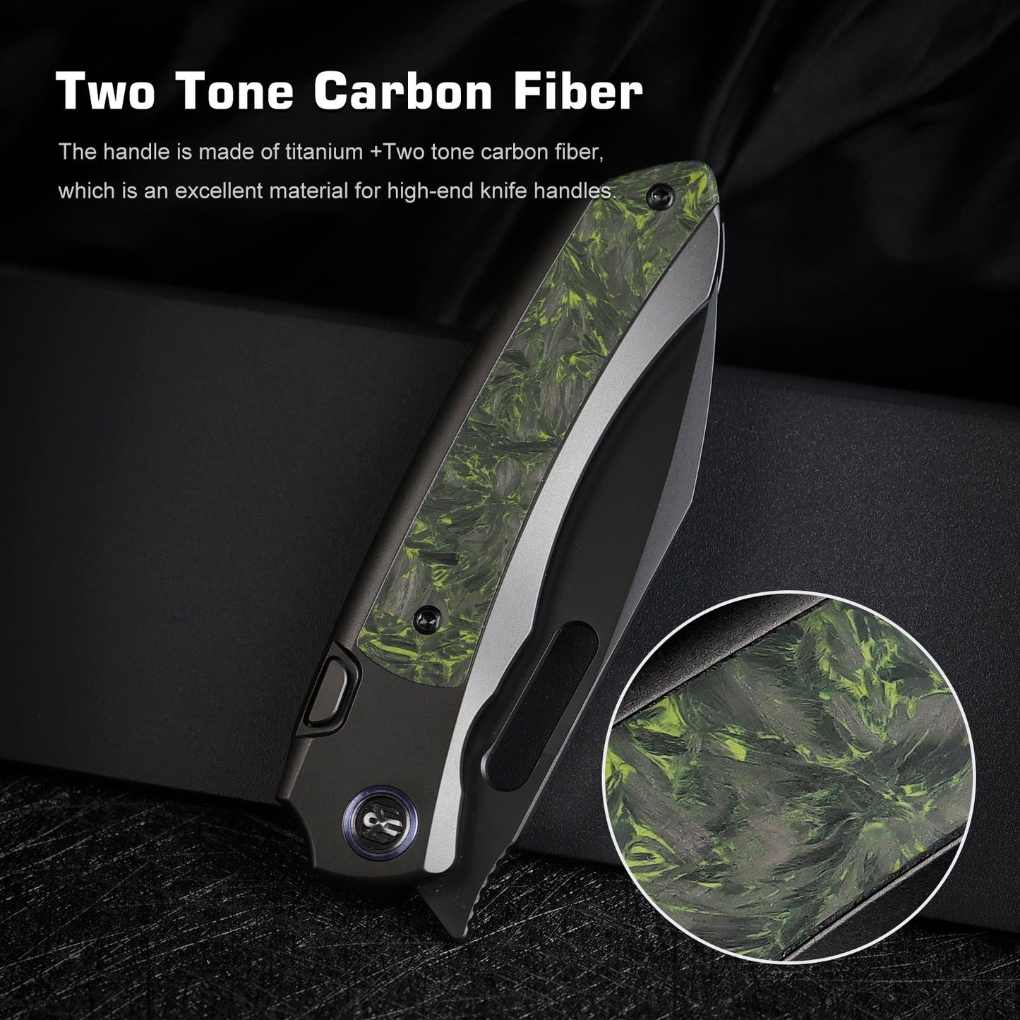 REMETTE RT-Orca Knife Button+Frame Lock M390 Blade Titanium Handle Outdoor Camping Knives ORCALS