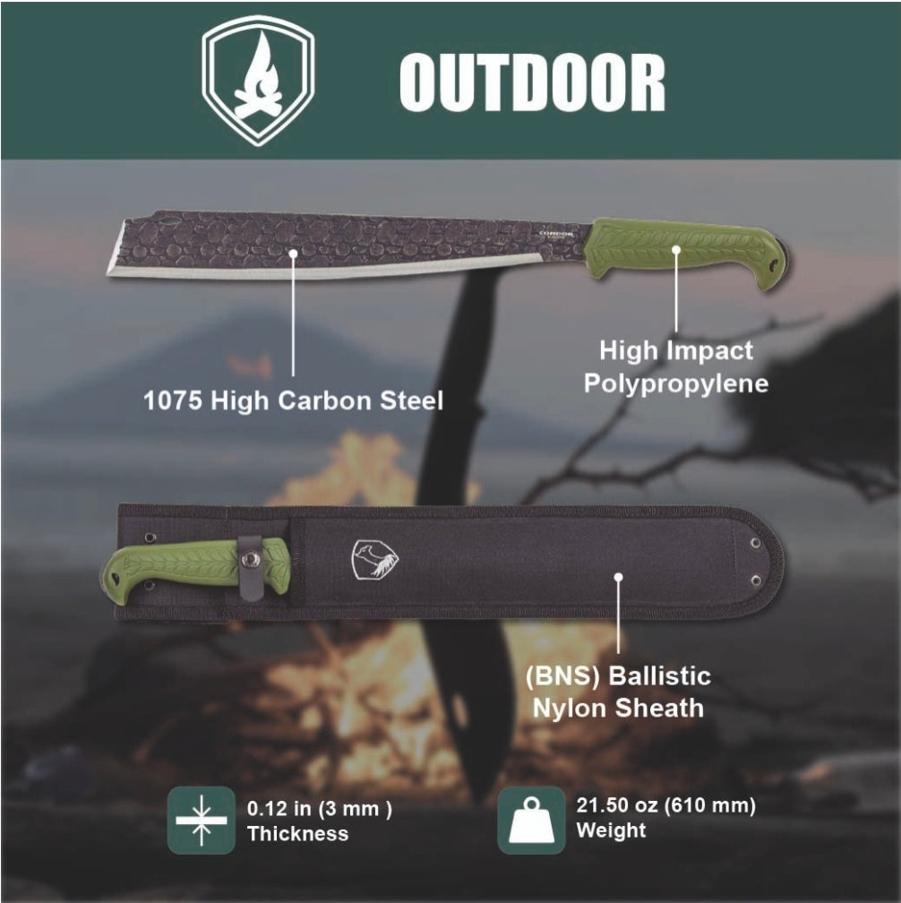 CONDOR ROARLOCK MACHETE, GREEN