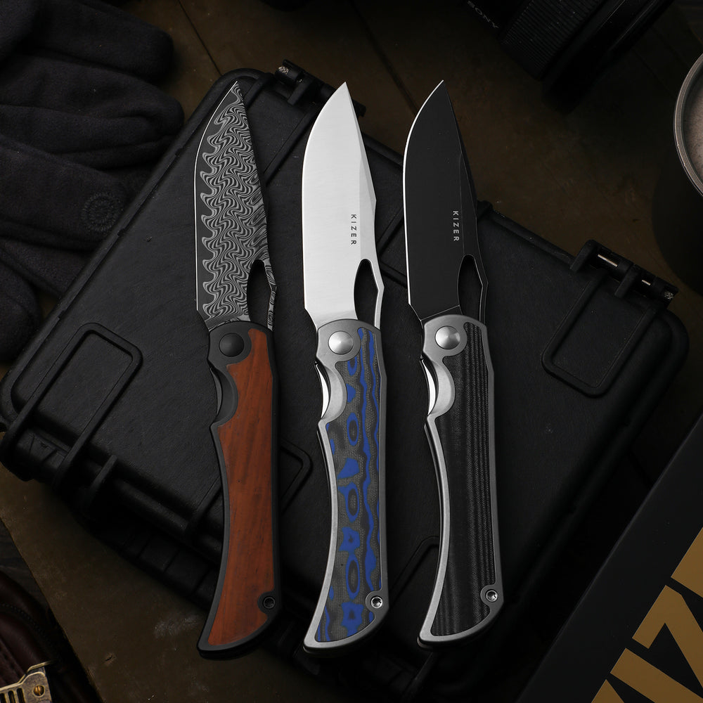 KIZER CUTLERY Allure | S45VN | Titanium & Norplex UltreX™ Micarta