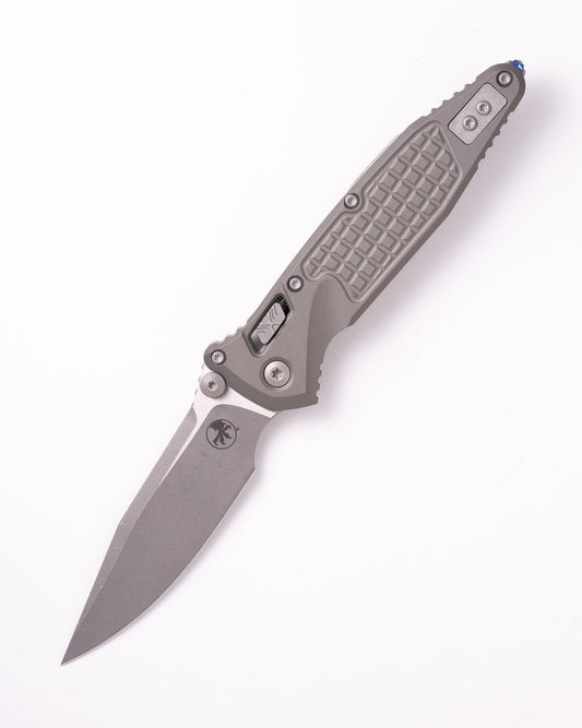 Microtech Gear Socom® RAM-LOK® S/E Apocalyptic® Standard Frag Aluminum Natural Clear (160RL-10APFRNC)
