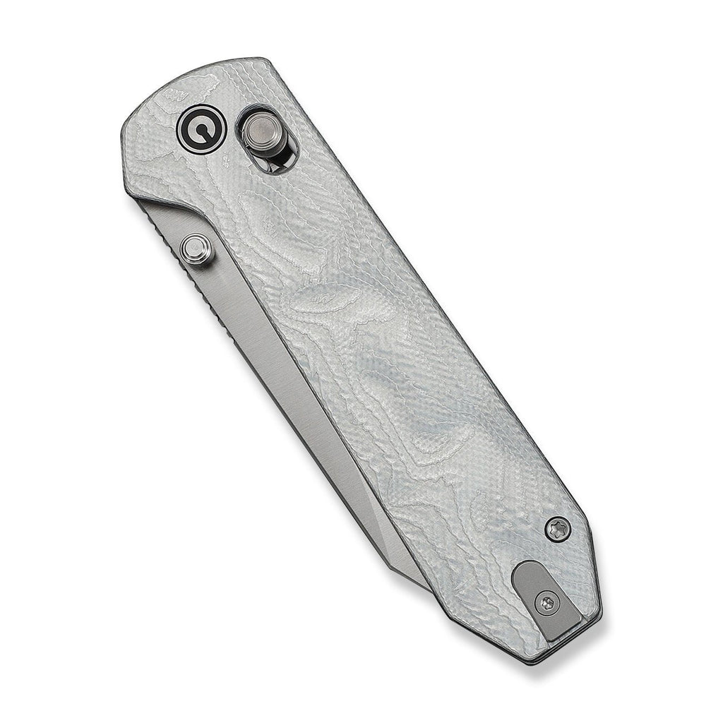 CIVIVI Over Yonder Thumb Stud & Crossbar Lock Knife G10 With Aluminum Foil Handle (3.35" 14C28N Blade) C25027-2