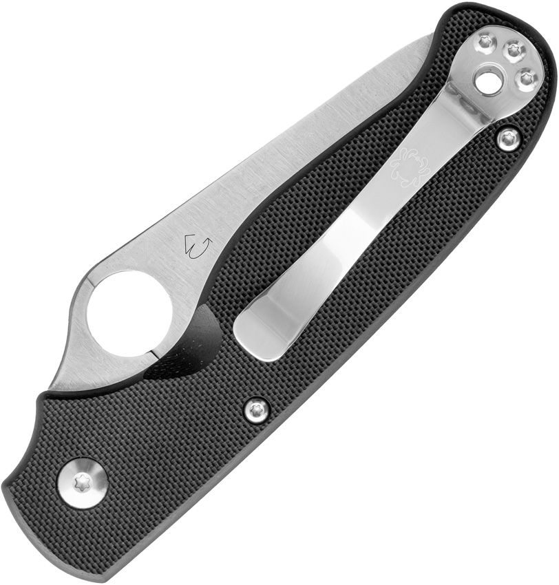 Spyderco ButtonUp Button Lock Black G10