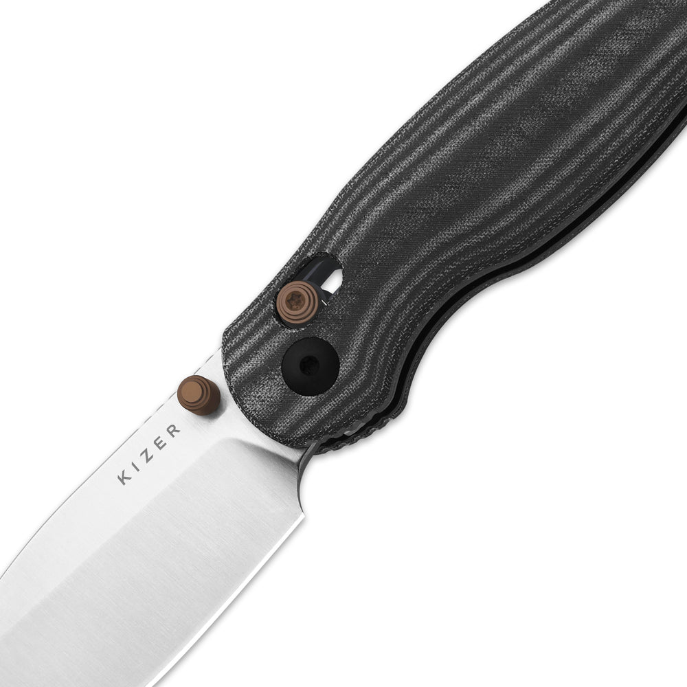 KIZER CUTLERY Phoca CD | 14C28N | Norplex UltreX™ Micarta | Clutch Lock