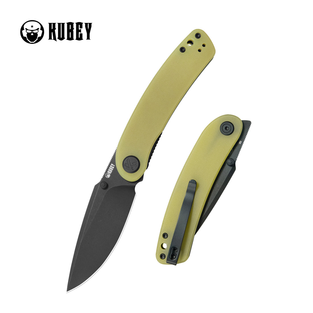 KUBEY Momentum Linerlock Translucent Yellow KU344O