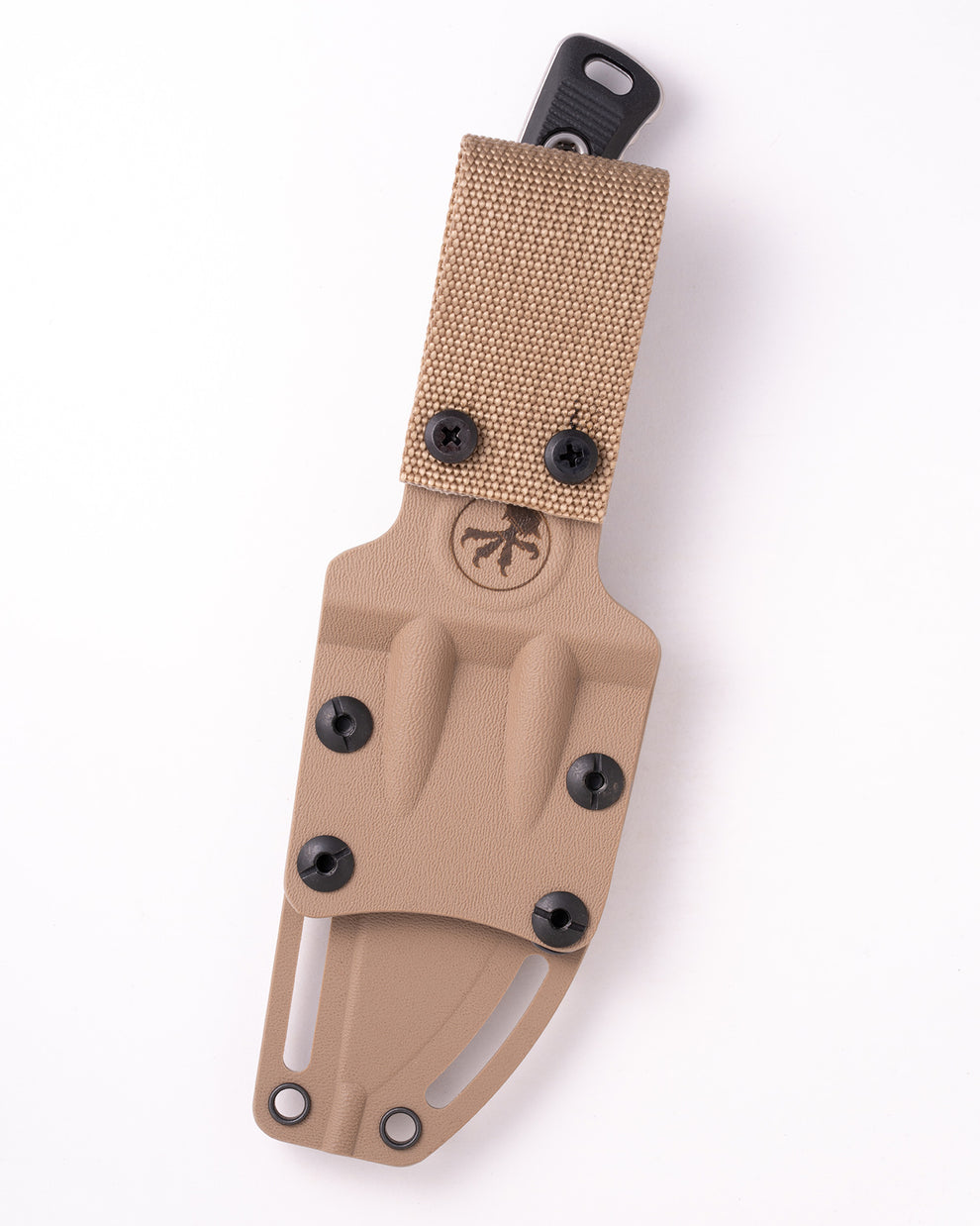 MICROTECH Akris Stonewash Standard G-10 Black with Tan Kydex Sheath with Belt Loop (95-10BK-6)