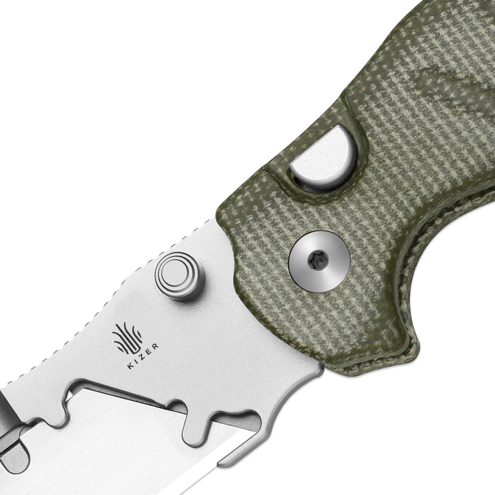 KIZER CUTLERY Sheepdog Utility Knives | C01C Uti 2 | 5Cr15MoV | Micarta | V3488.29JNA1