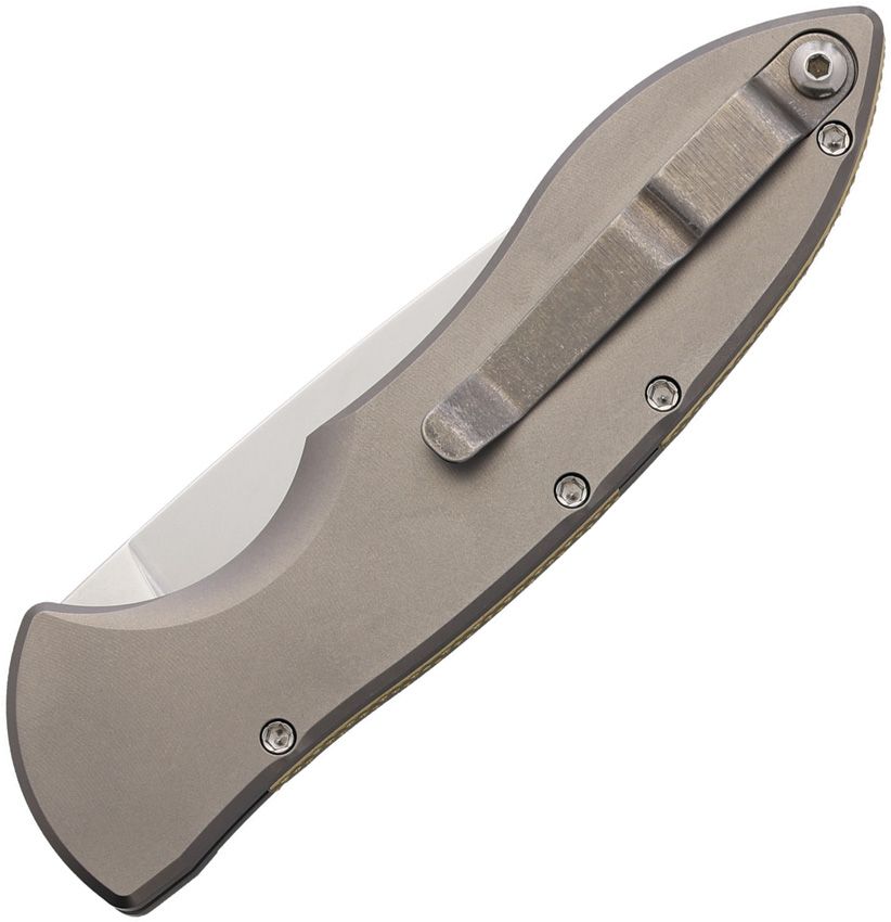 Piranha Knives Auto Fusion Buttonlock Satin Gray