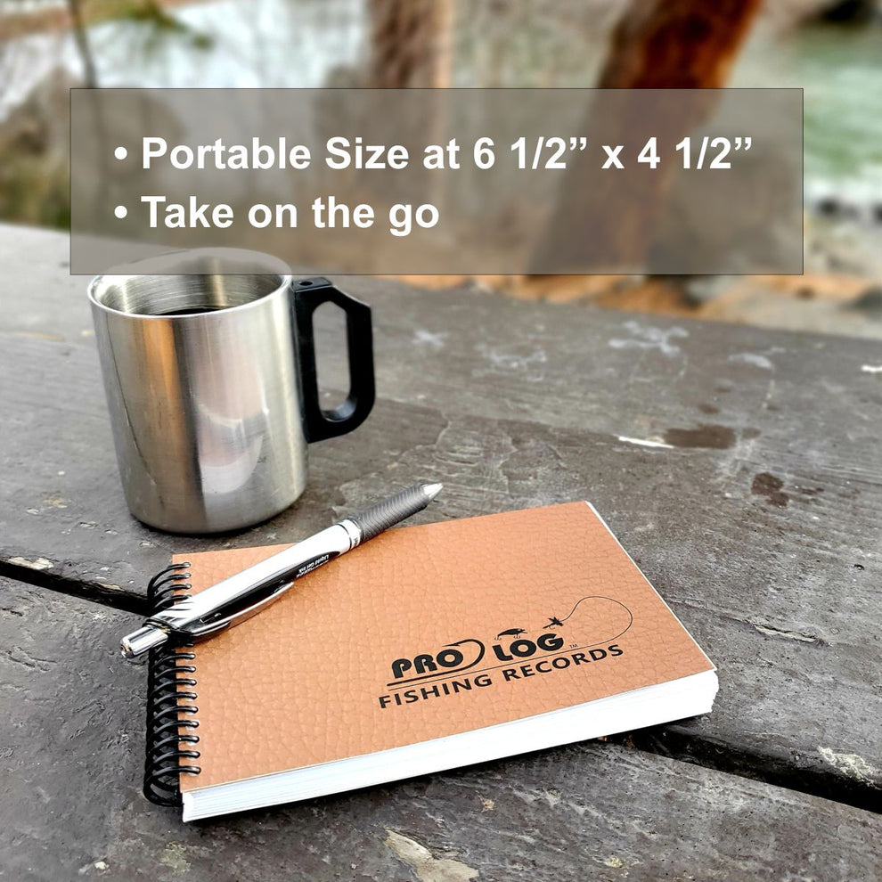 ProKnot Pro-log Fishing Records Log Book - Faux Leather Cover