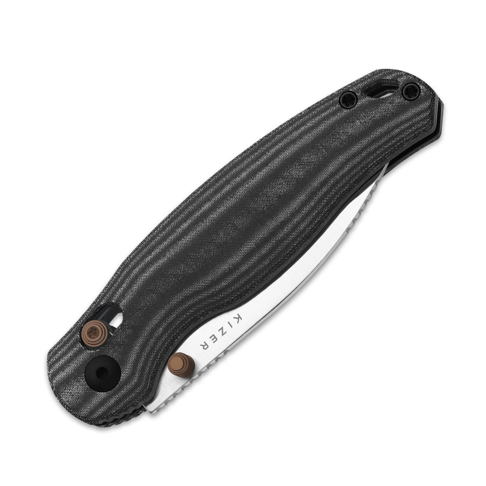 KIZER CUTLERY Phoca CD | 14C28N | Norplex UltreX™ Micarta | Clutch Lock