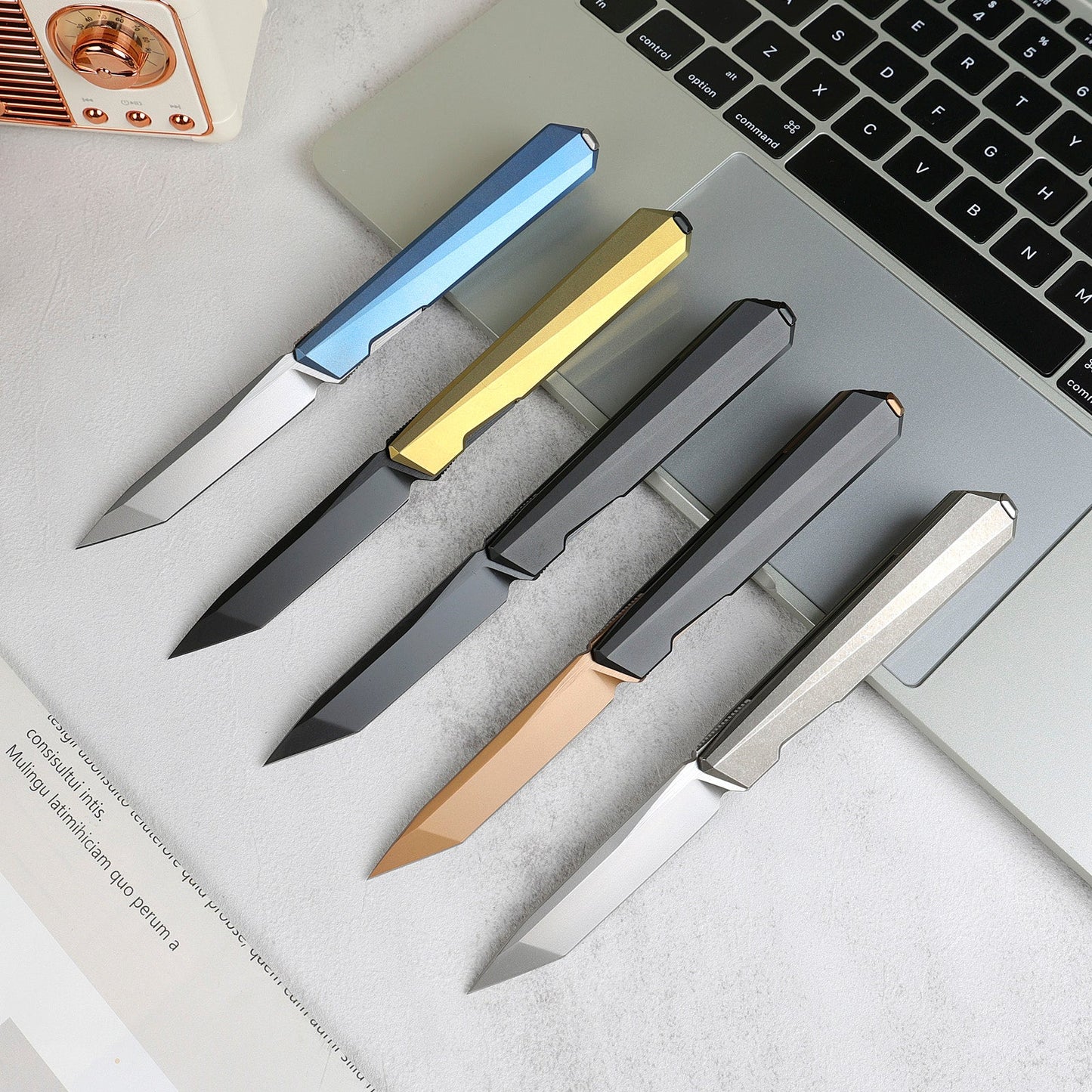 REMETTE RT-ELIGO Knife M390 Blade Titanium Handle Liner Lock Folding Pocket EDC Knife EGA2