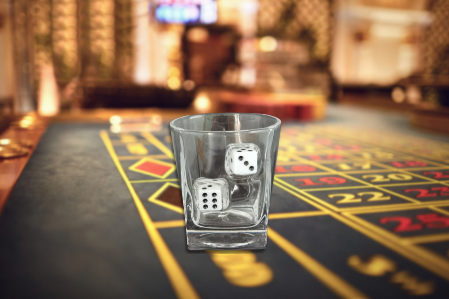CALIBER GOURMET LAST MAN STANDING Dice Whiskey Glass