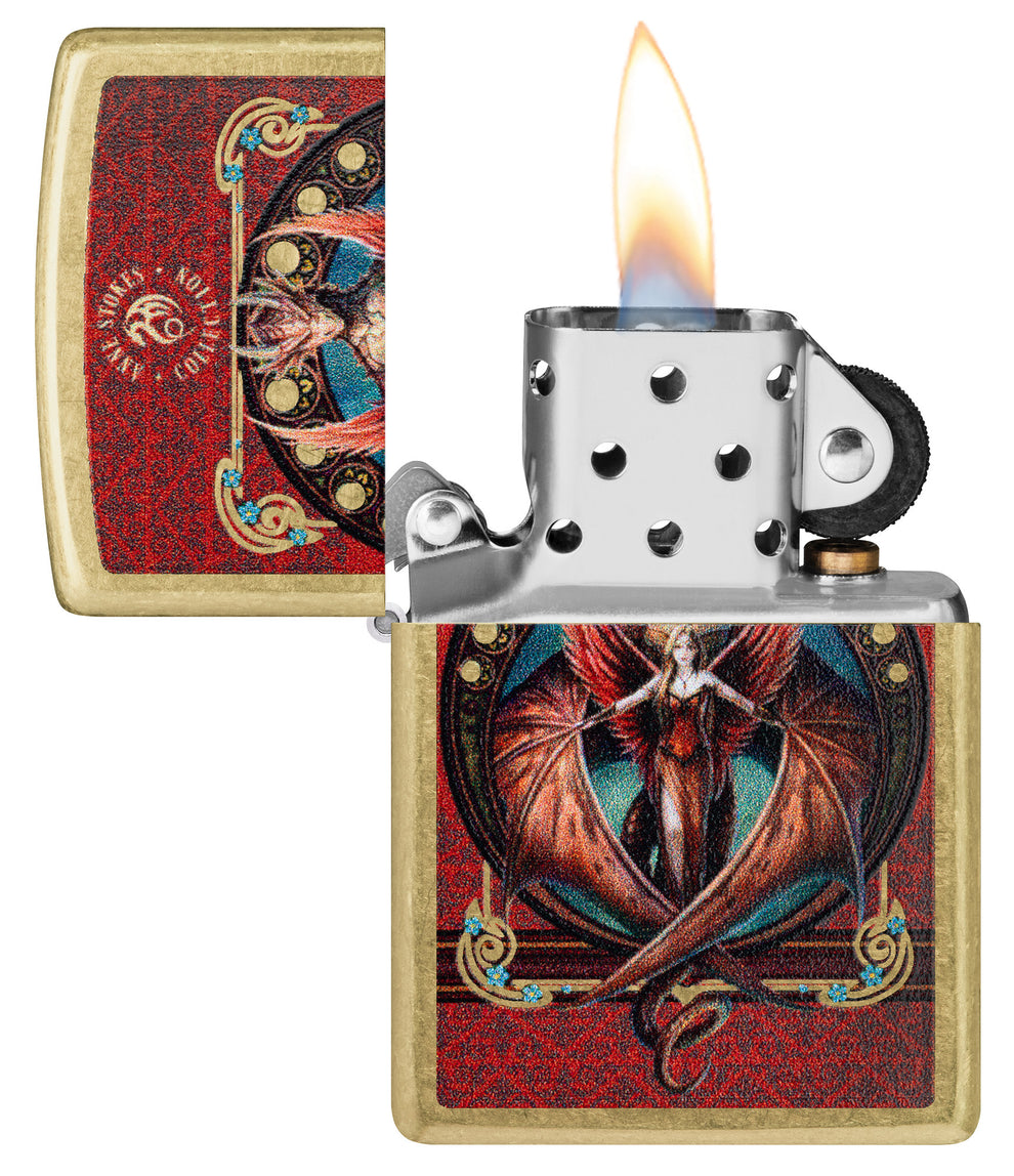 ZIPPO Anne Stokes Copperwing Design