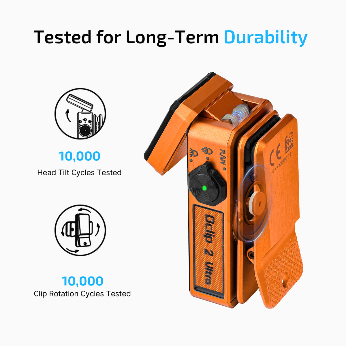 OLIGHT Oclip 2 Ultra & Premium Clip Flashlight | UV, Floodlight, Red & Spotlight